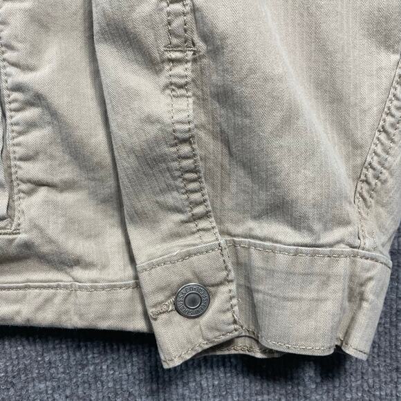 Levis Vintage Fit Button Up Work Shirt Men's XXL Beige Canvas Workwear Outdoor - Picture 4 of 13